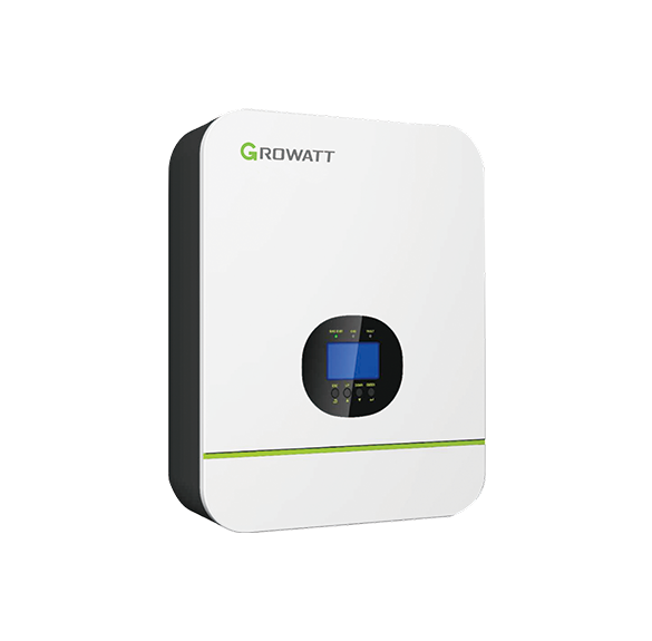Growatt SPF 3000TL LVM inverter, white wall-mounted unit